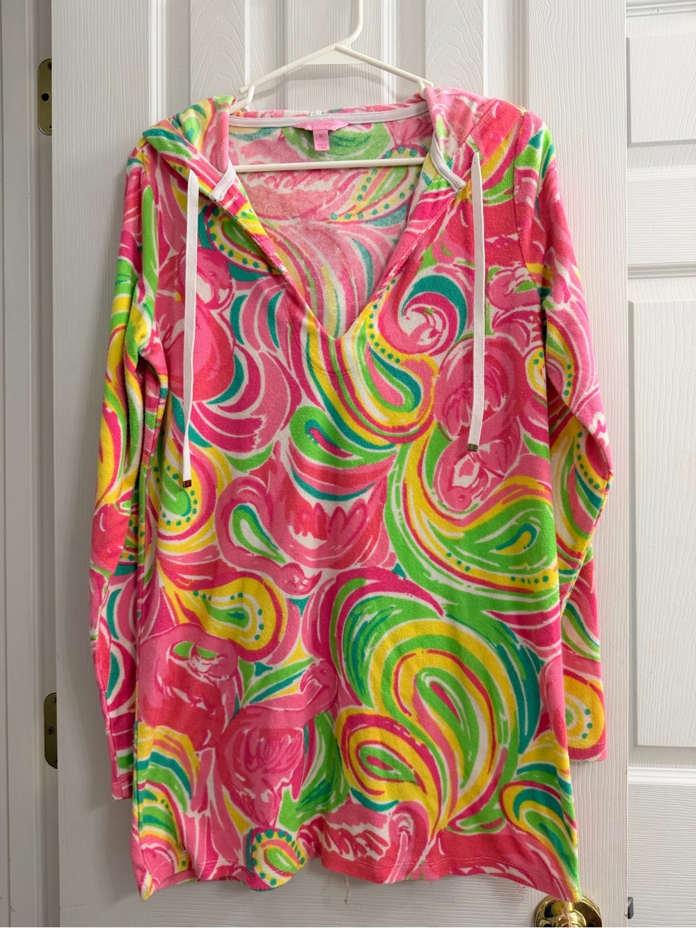 Lilly Pulitzer Terrycloth Hooded Minidress or Swim Coverup